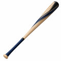 Bate de béisbol de 81 cm azul y madera