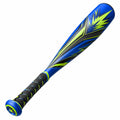 Bate de béisbol 86cm azul/verde con empuñadura antideslizante