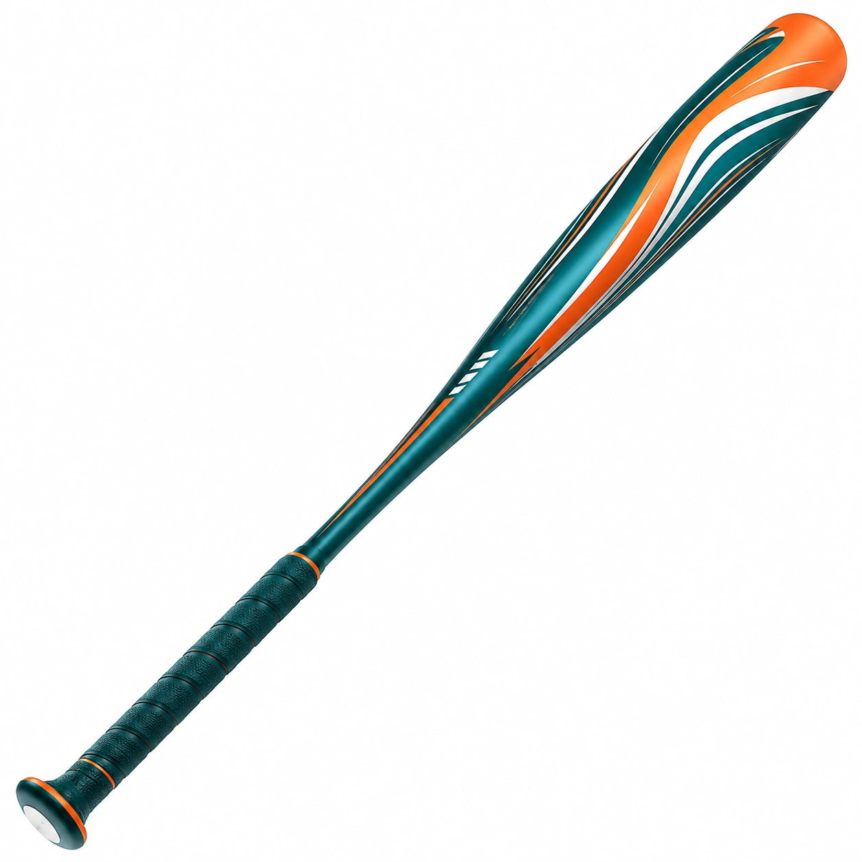 Bate de Béisbol Verde/Naranja con Mango Ergonómico para Adultos