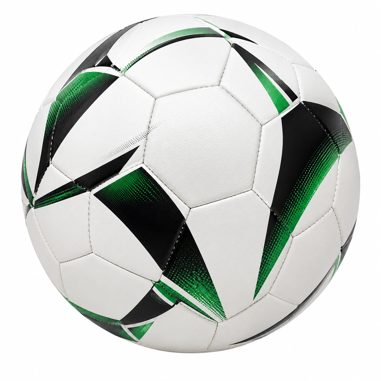 Balón de Fútbol Talla 5 Blanco/Negro/Verde para Adultos