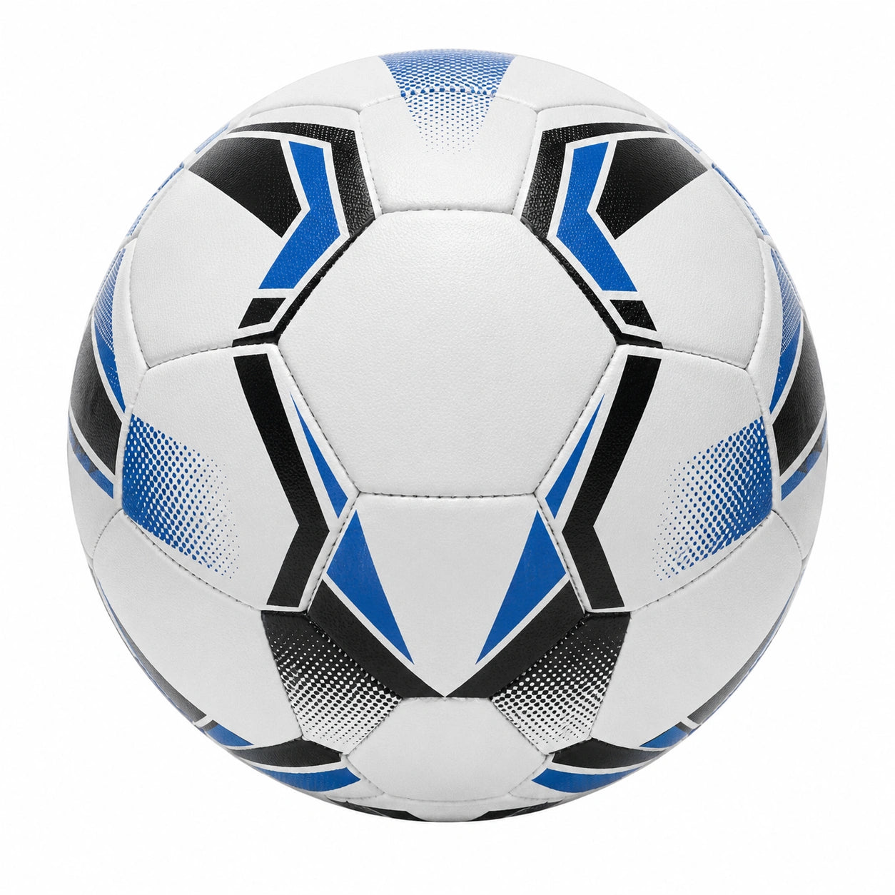 Balón de fútbol tamaño 5 blanco/azul para entrenamiento y partidos