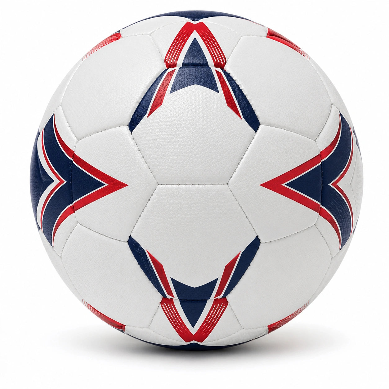 Balón de fútbol entrenamiento Blanco/Azul/Rojo