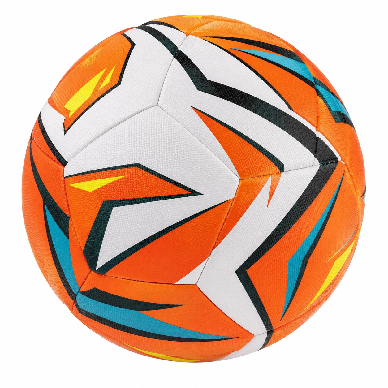Balón de Fútbol Talla 5 Naranja Blanco Azul