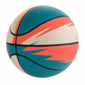 Balón de Baloncesto con Diseño Colorido Naranja, Beige y Azul