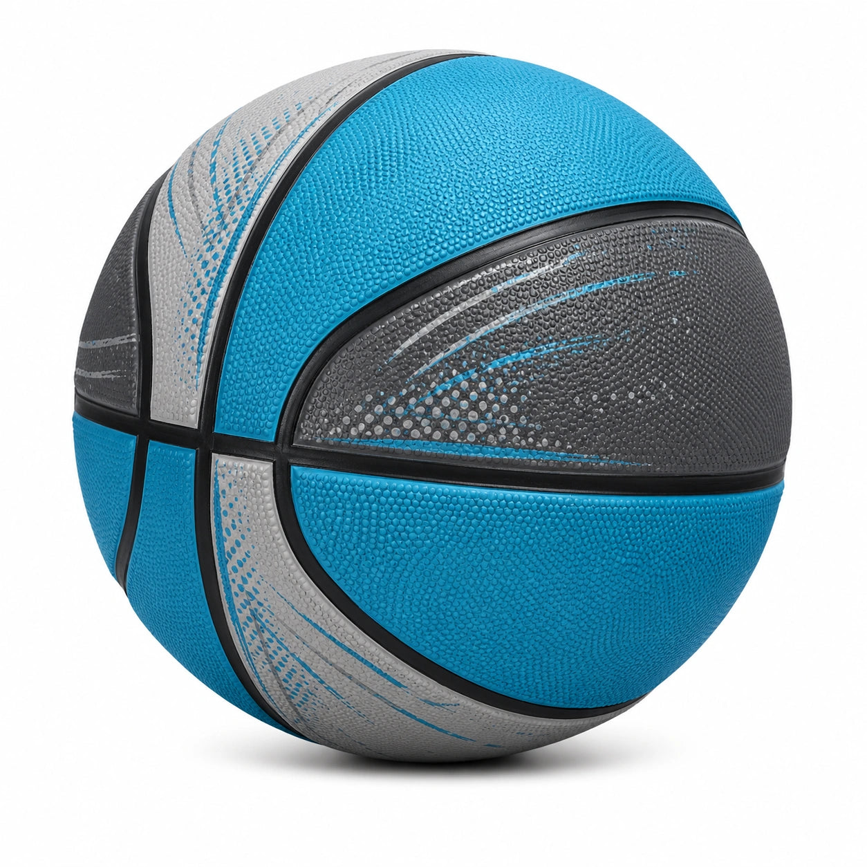 Balón de baloncesto interior y exterior tamaño 7 azul/gris