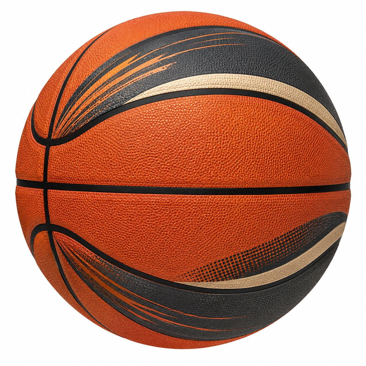 Balón de Baloncesto Oficial Naranja y Negro
