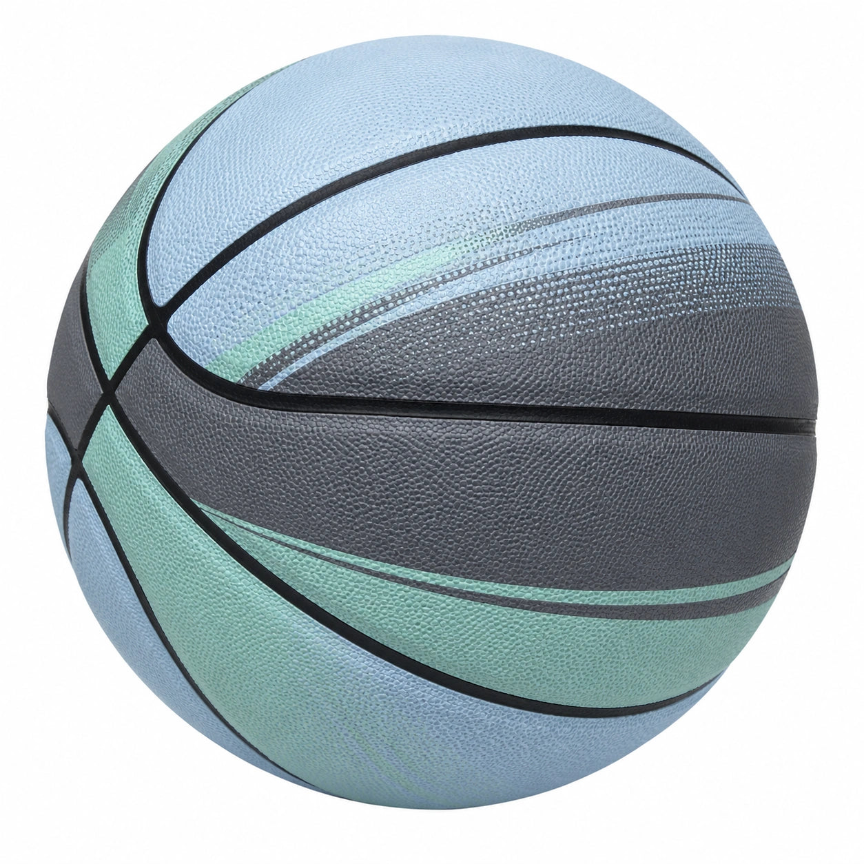 Balón de baloncesto para exteriores Azul/Verde/Gris
