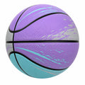 Balón de Baloncesto Violeta, Azul y Gris para Exteriores e Interiores