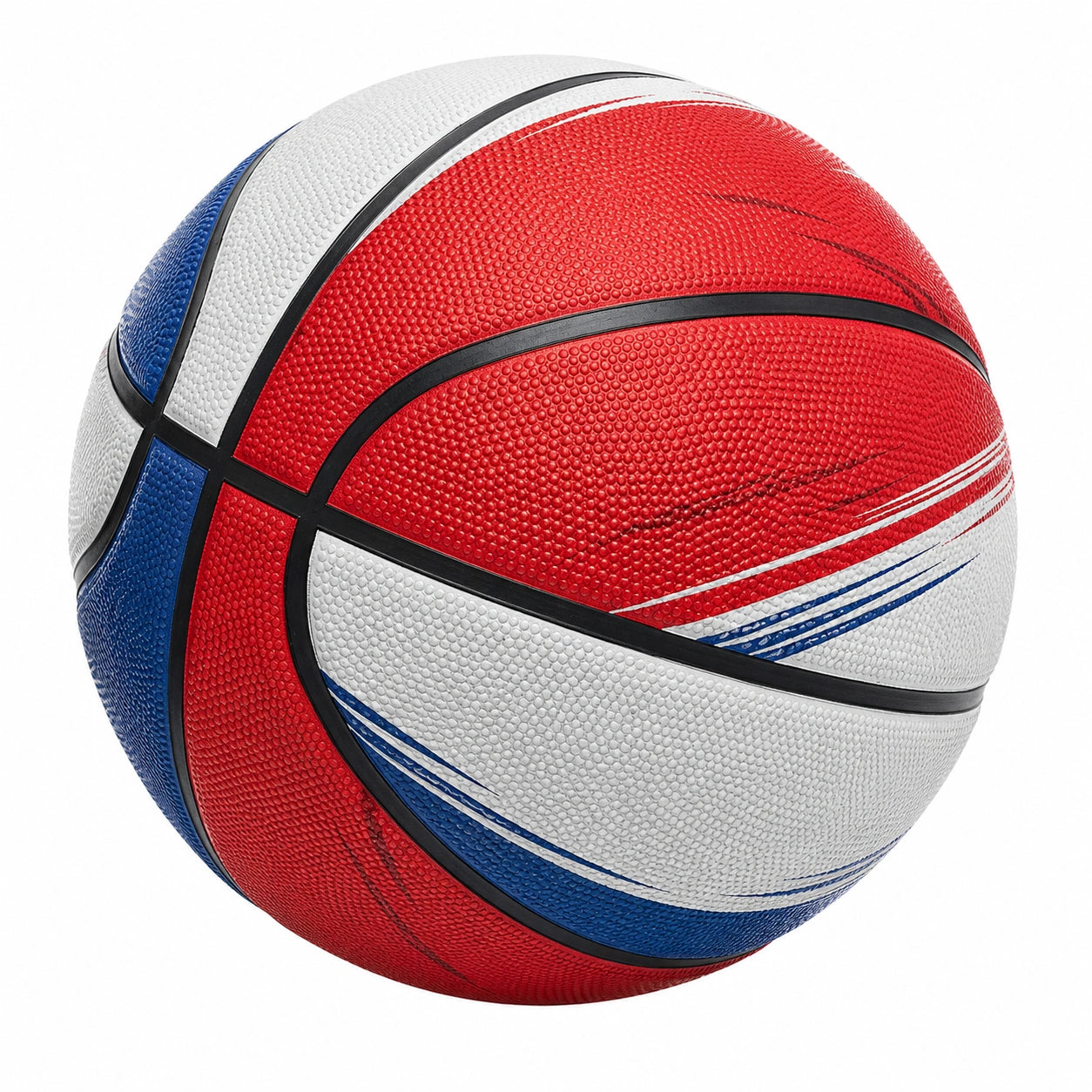 Balón de Baloncesto Tricolor para Exteriores e Interiores