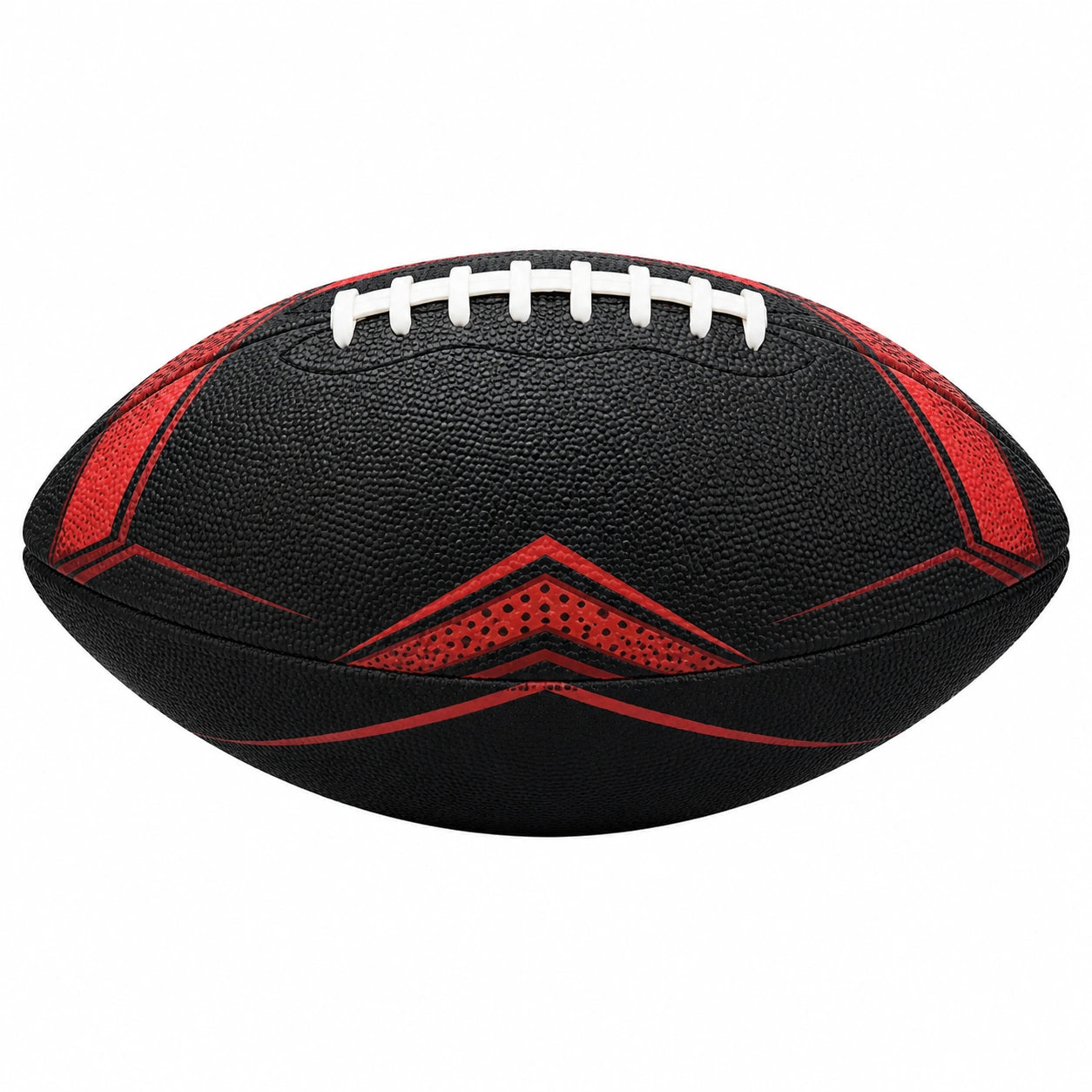 Balón de Fútbol Americano Negro y Rojo con Agarre Óptimo