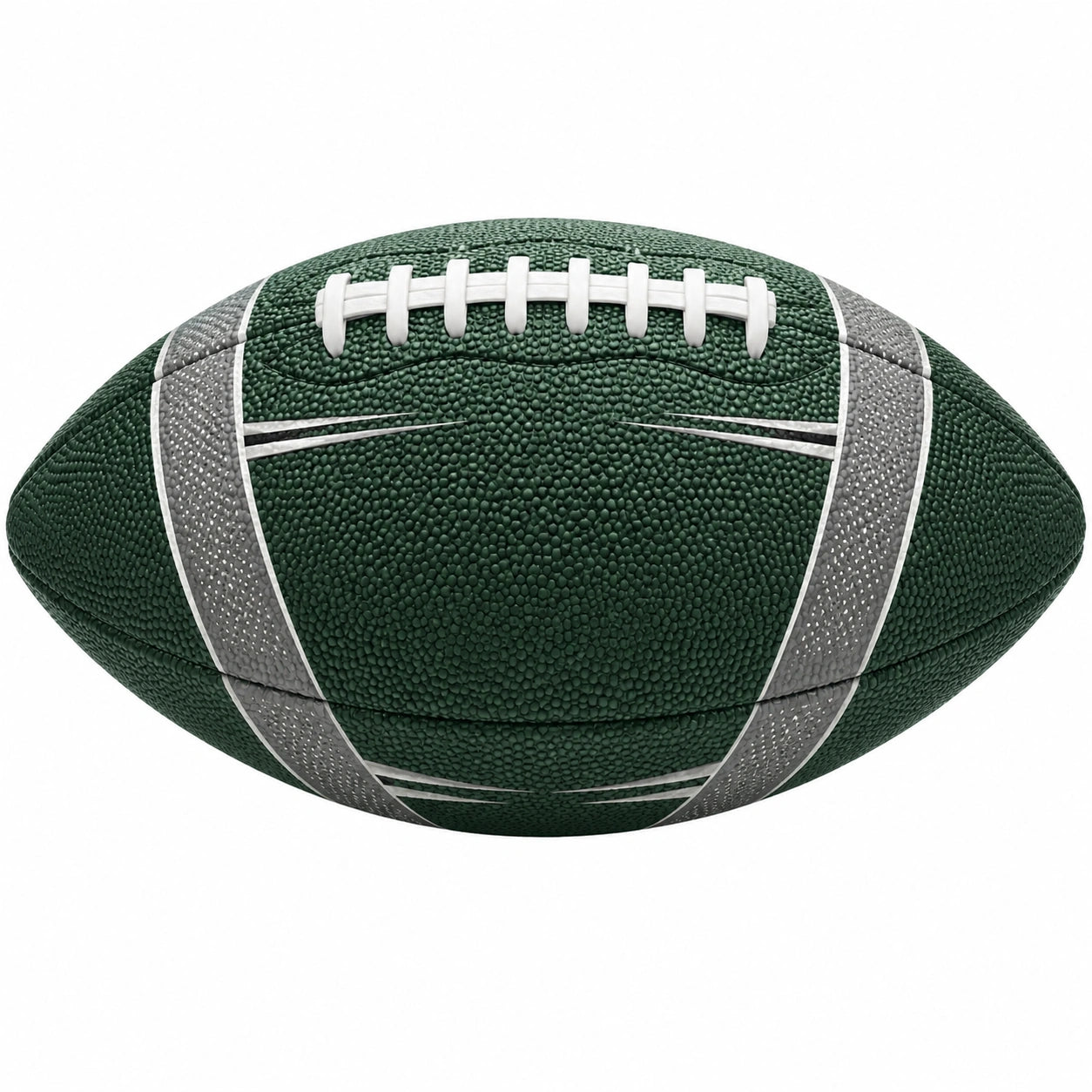 Balón de fútbol americano verde con gris y textura