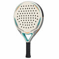 Pala de Pádel Redonda Blanco y Verde con Grip Ergonómico
