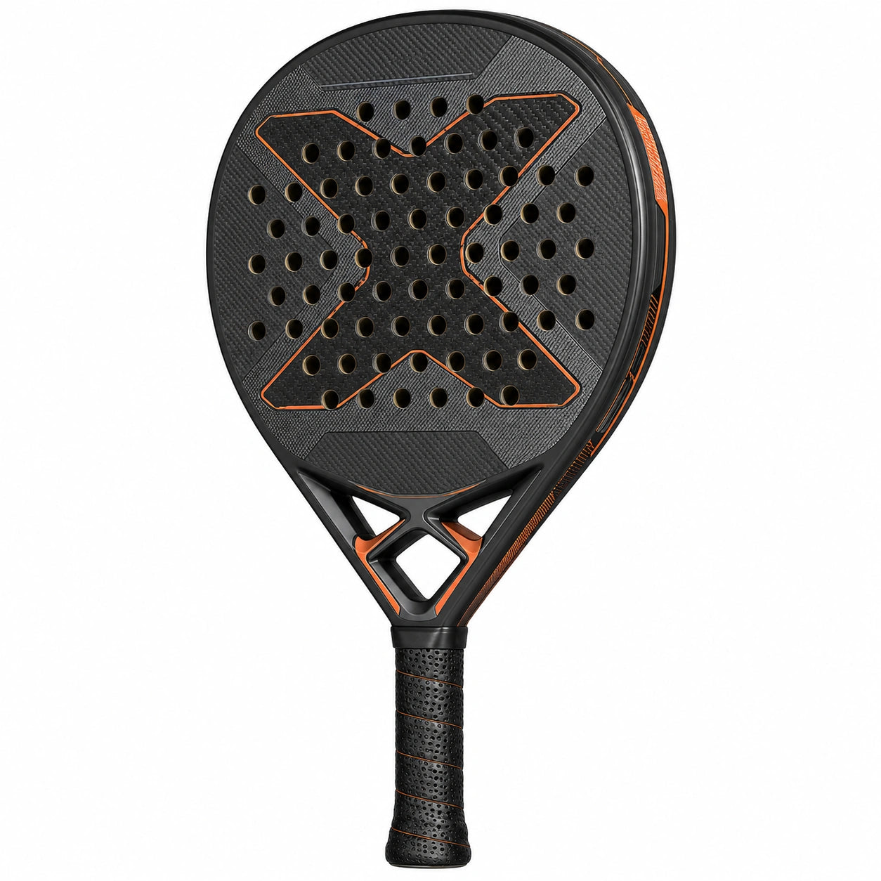 Pala de Pádel Carbono Negro Naranja