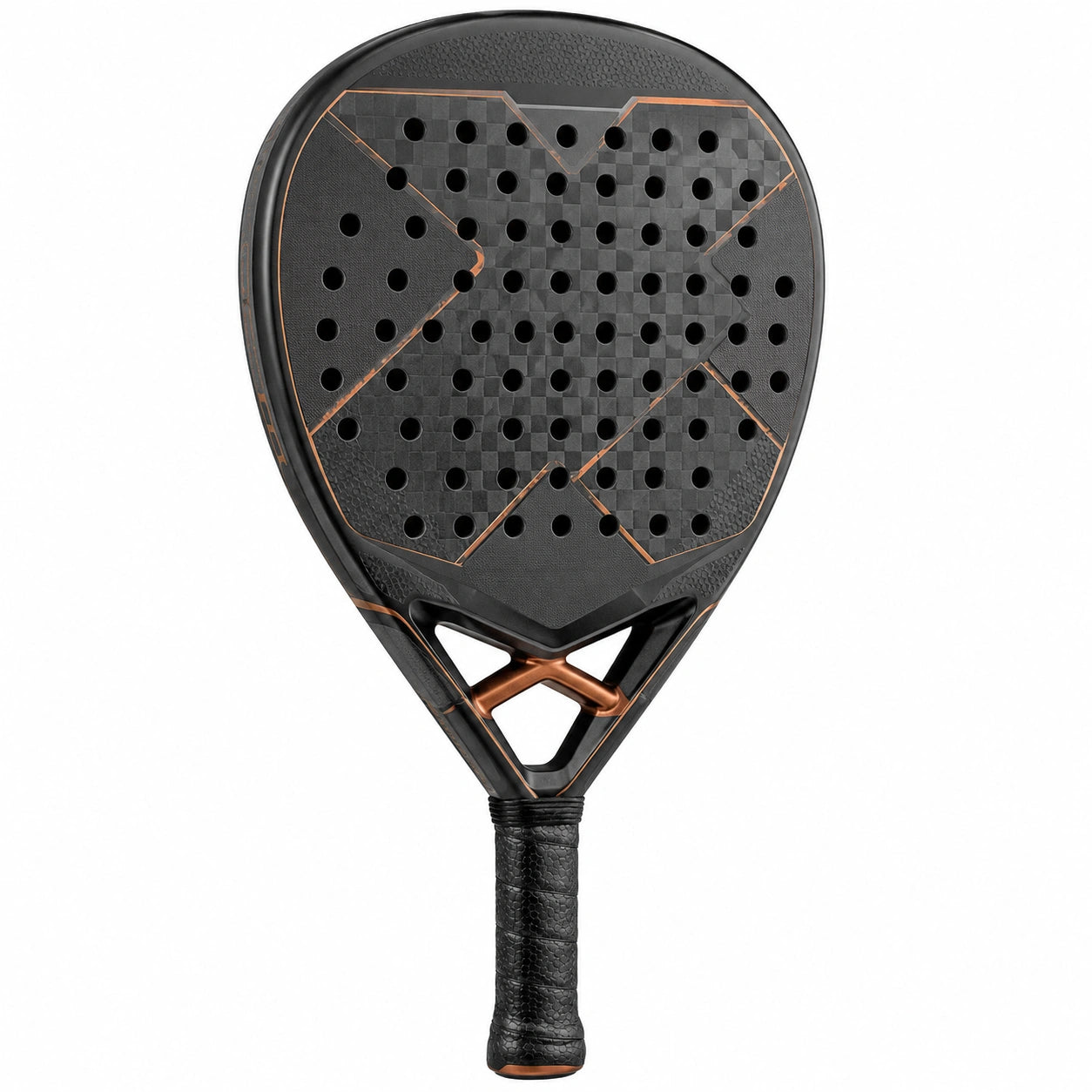 Pala de Pádel de Carbono Negra con Alto Rendimiento