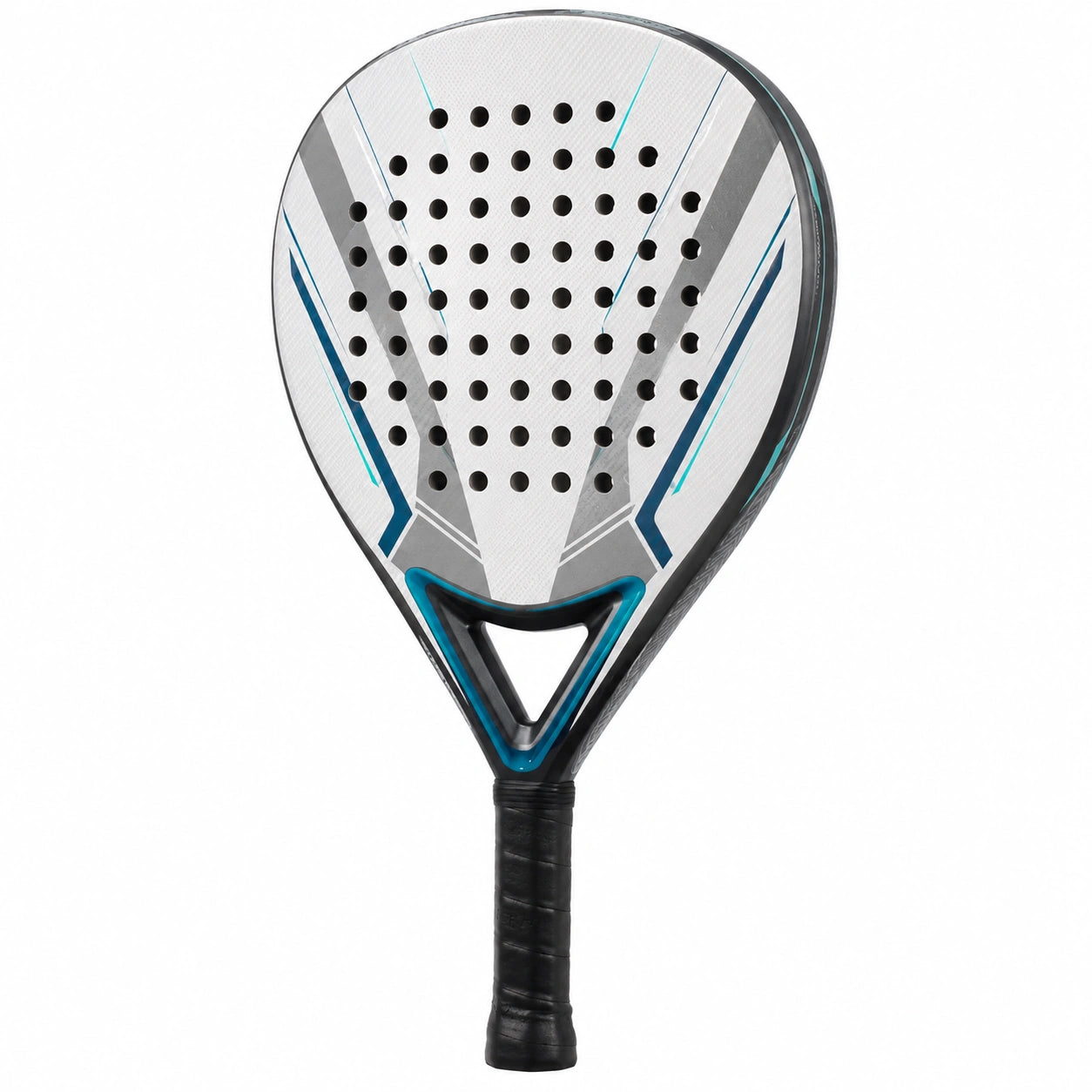 Pala de pádel equilibrio gris y azul