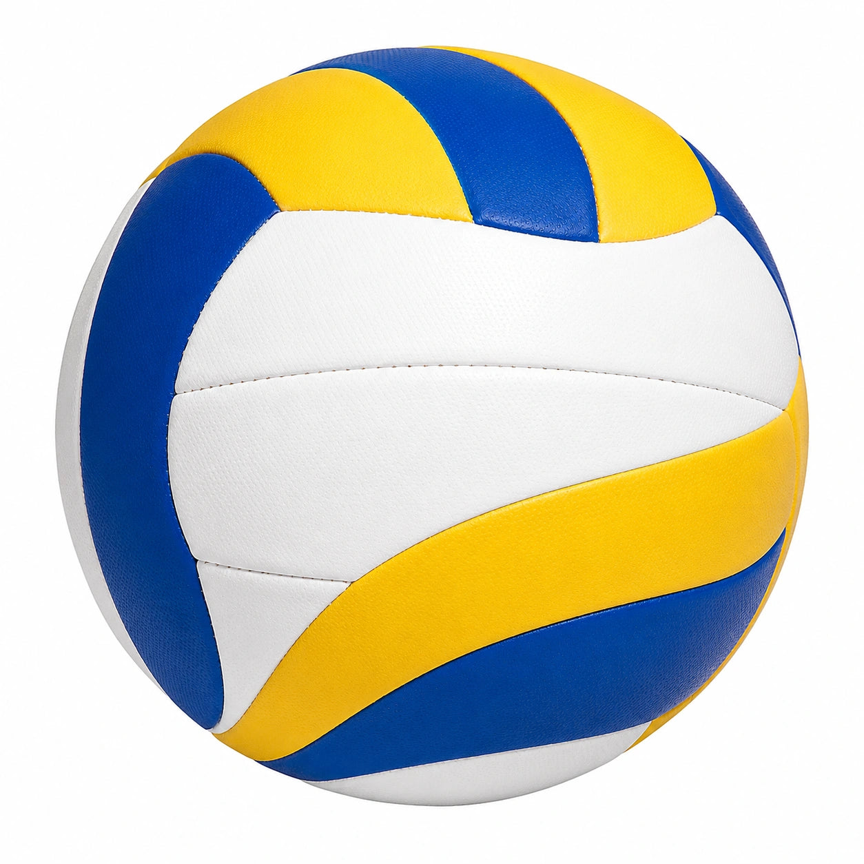 Balón de voleibol azul, amarillo y blanco, 21cm