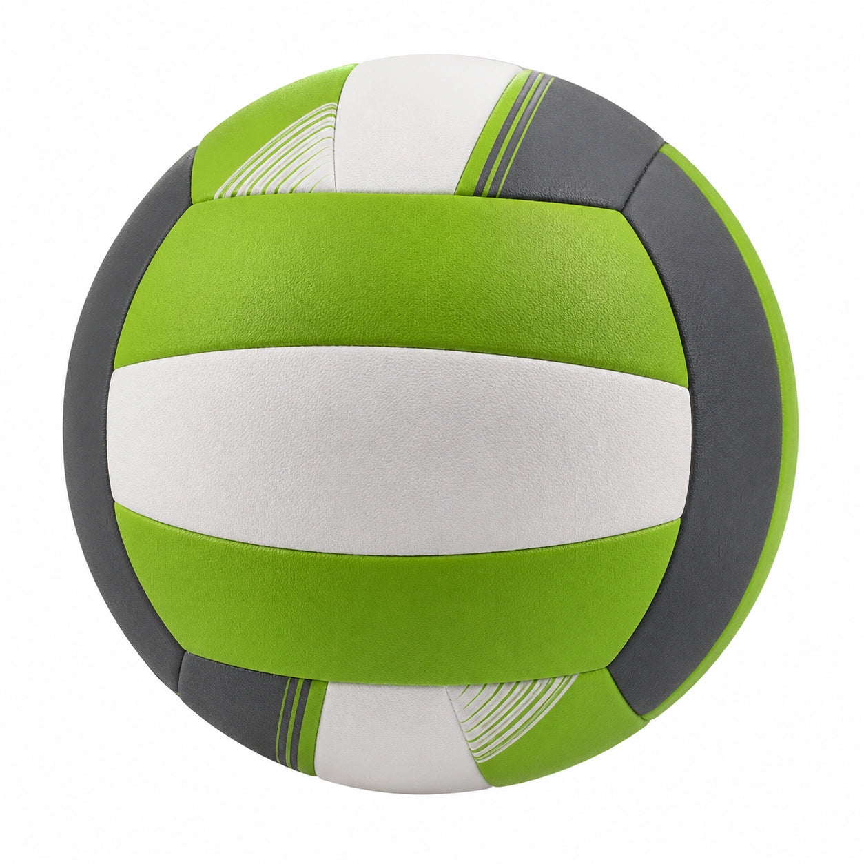 Balón de Voleibol Verde, Gris y Blanco para Interior y Exterior