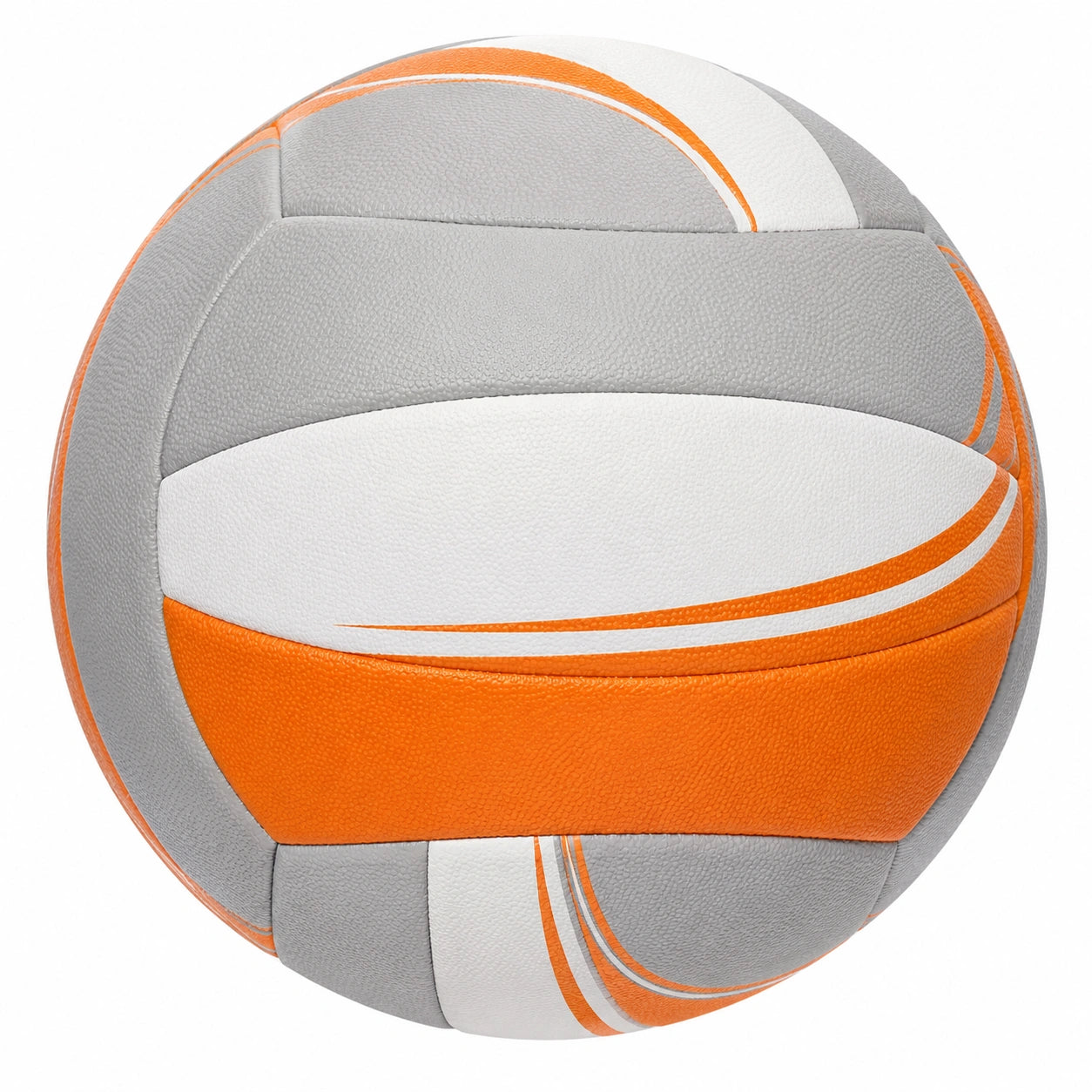 Balón de voleibol para entrenamiento exterior e interior naranja y gris
