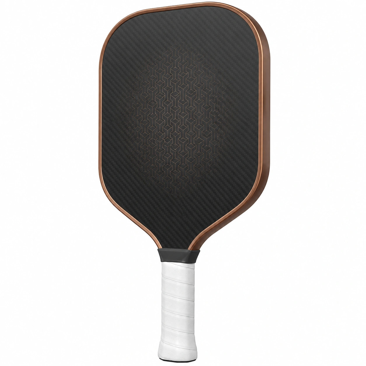 Pala de Pickleball de Fibra de Carbono Negro/Cobre