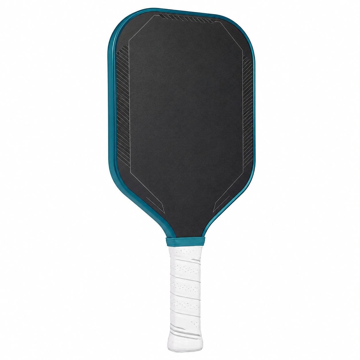 Paleta de Pickleball Negro y Azul con Mango Ergonómico