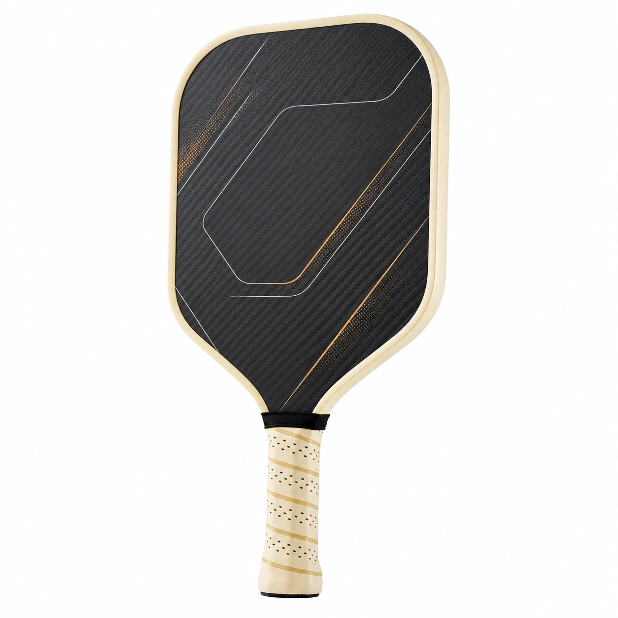 Pala de Pickleball Ligera Negro y Beige