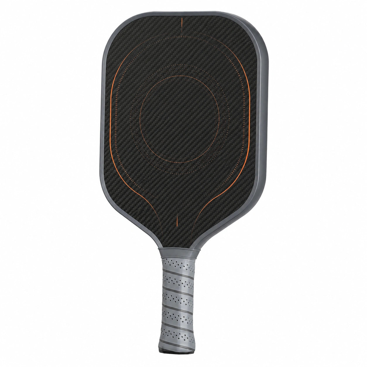 Pala de pickleball ergonómica de carbón negra