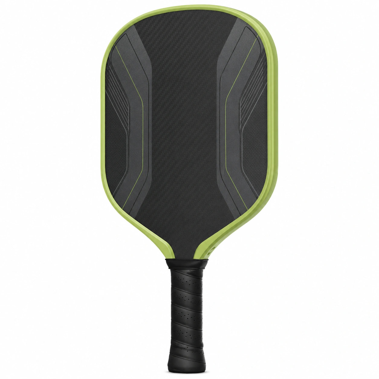 Pala de Pickleball Verde y Negro Avanzada