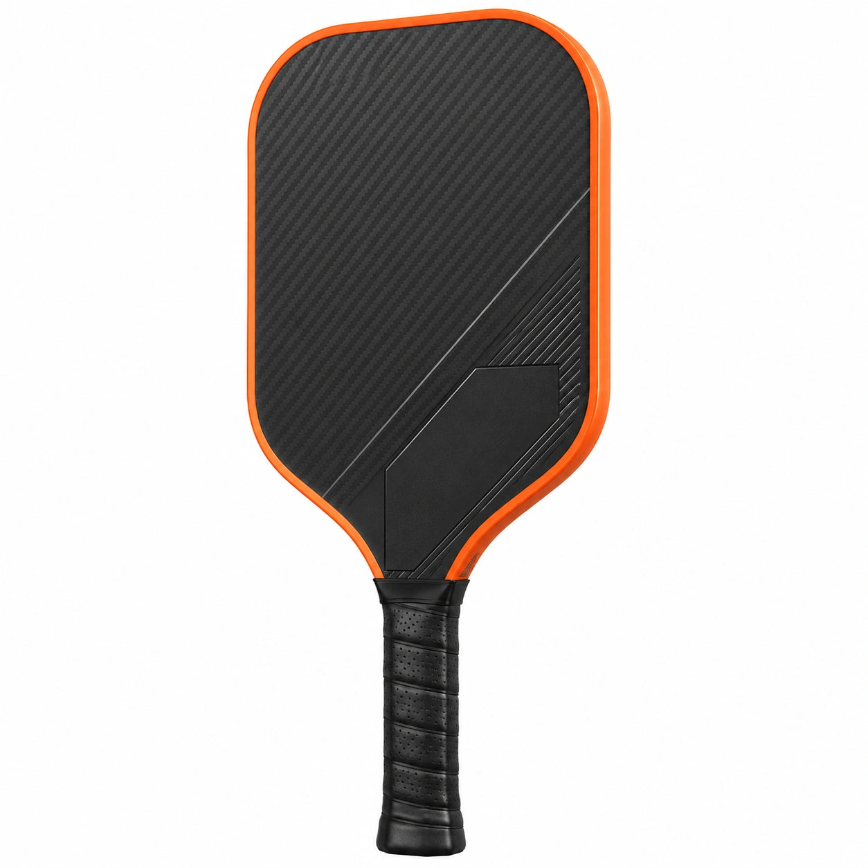 Paleta de Pickleball Ligera de Carbono Negro/Naranja