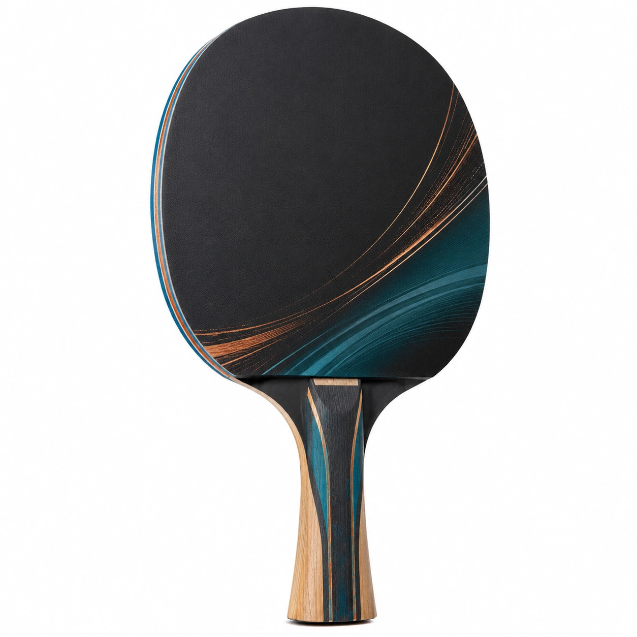 Pala de Tenis de Mesa Competitiva Negro y Azul