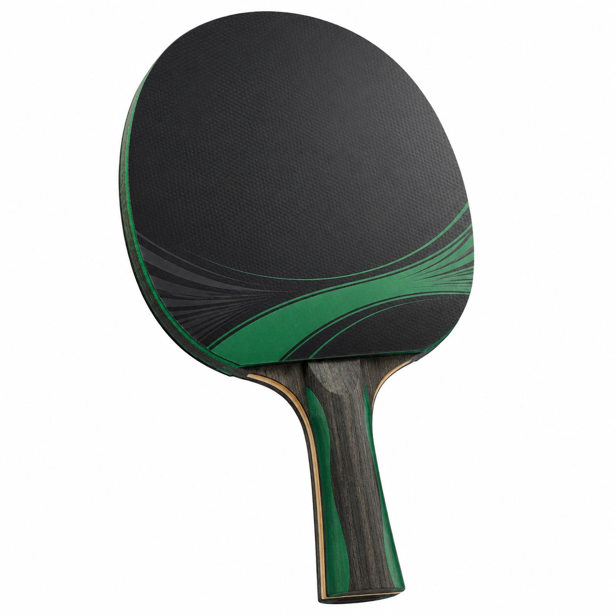 Paleta de Tenis de Mesa Profesional Negro Verde