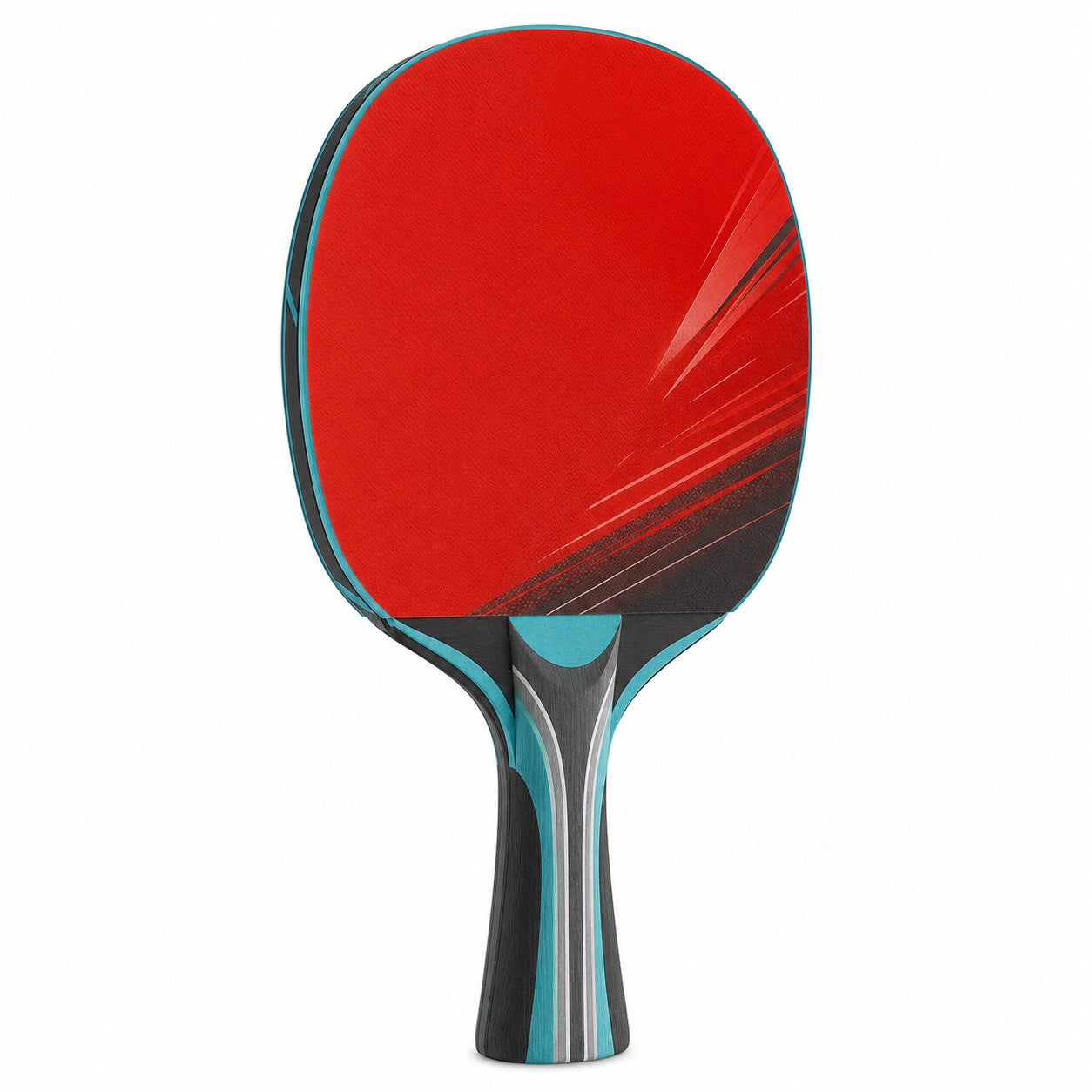 Raqueta de Tenis de Mesa Profesional Rojo y Negro