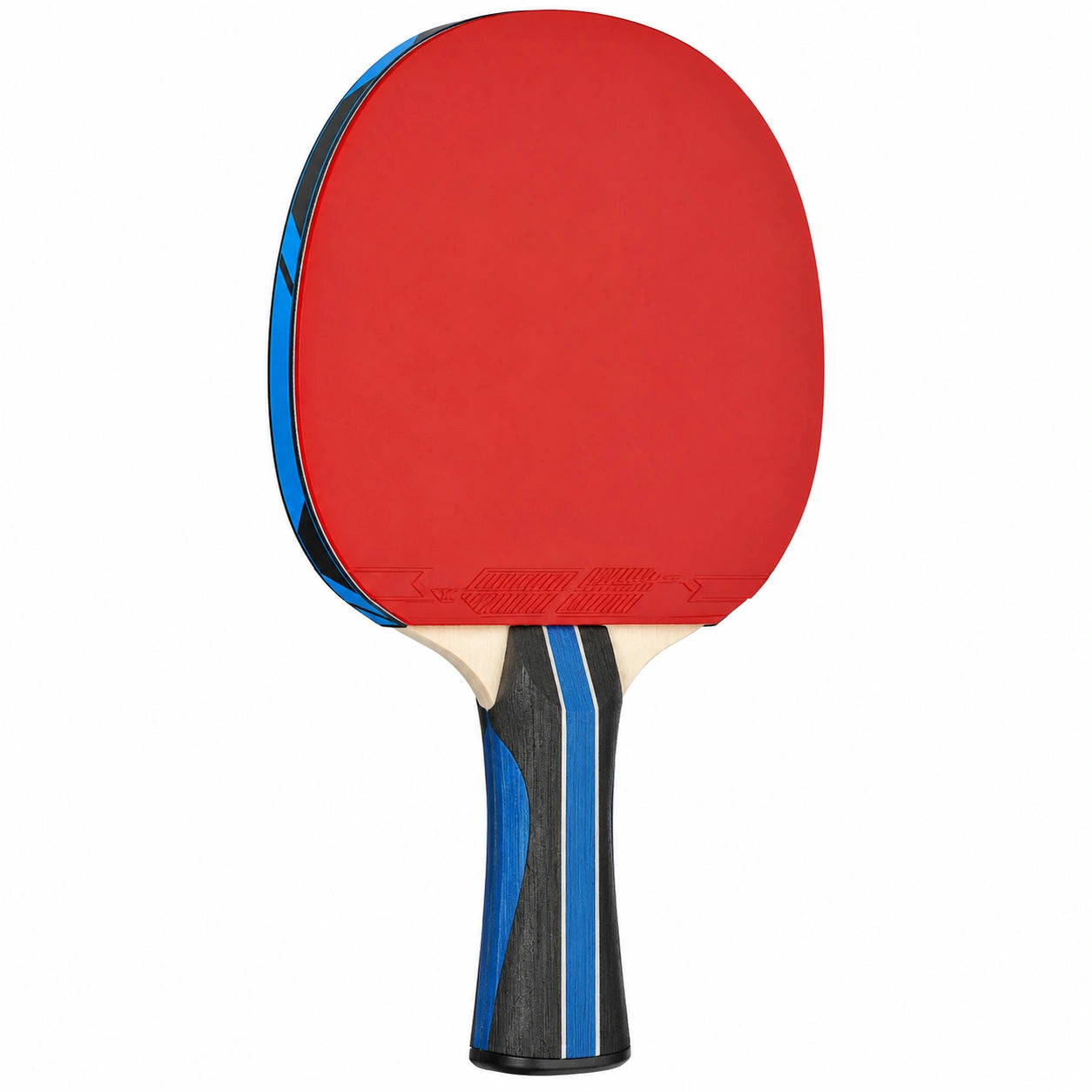 Raqueta de Ping Pong Roja y Azul con Mango Ergonómico