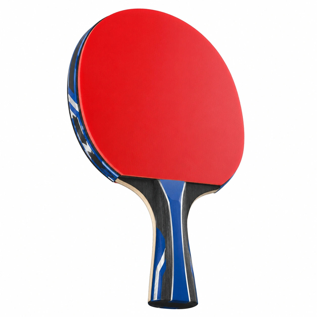 Pala de Tenis de Mesa Profesional Roja con Mango Ergonómico