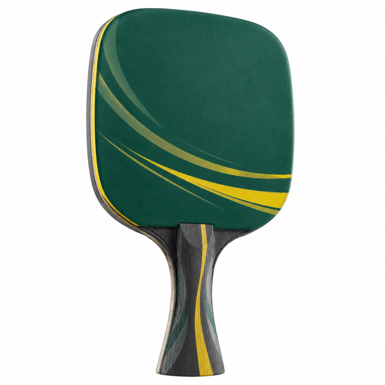 Pala de Tenis de Mesa Verde con Mango Ergonómico