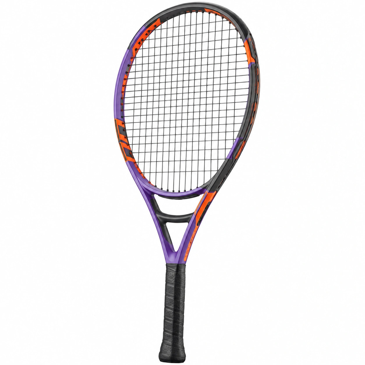 Raqueta de Tenis para Adultos Morado, Naranja y Negro