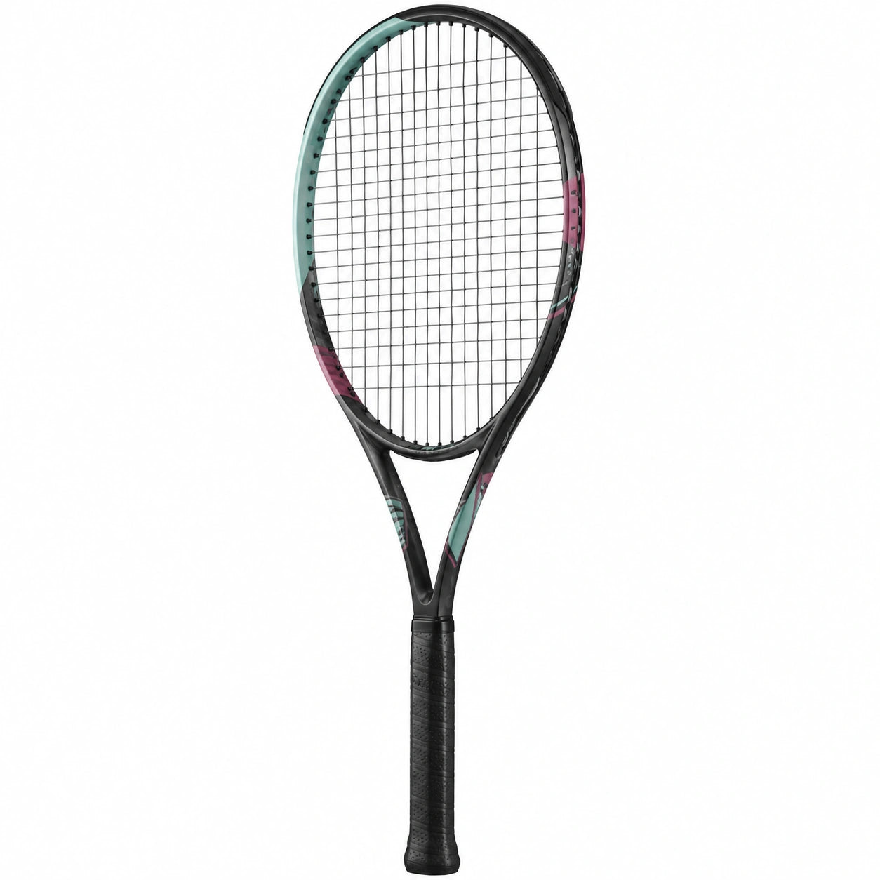 Raqueta de Tenis para Adultos Negro, Menta y Rosa
