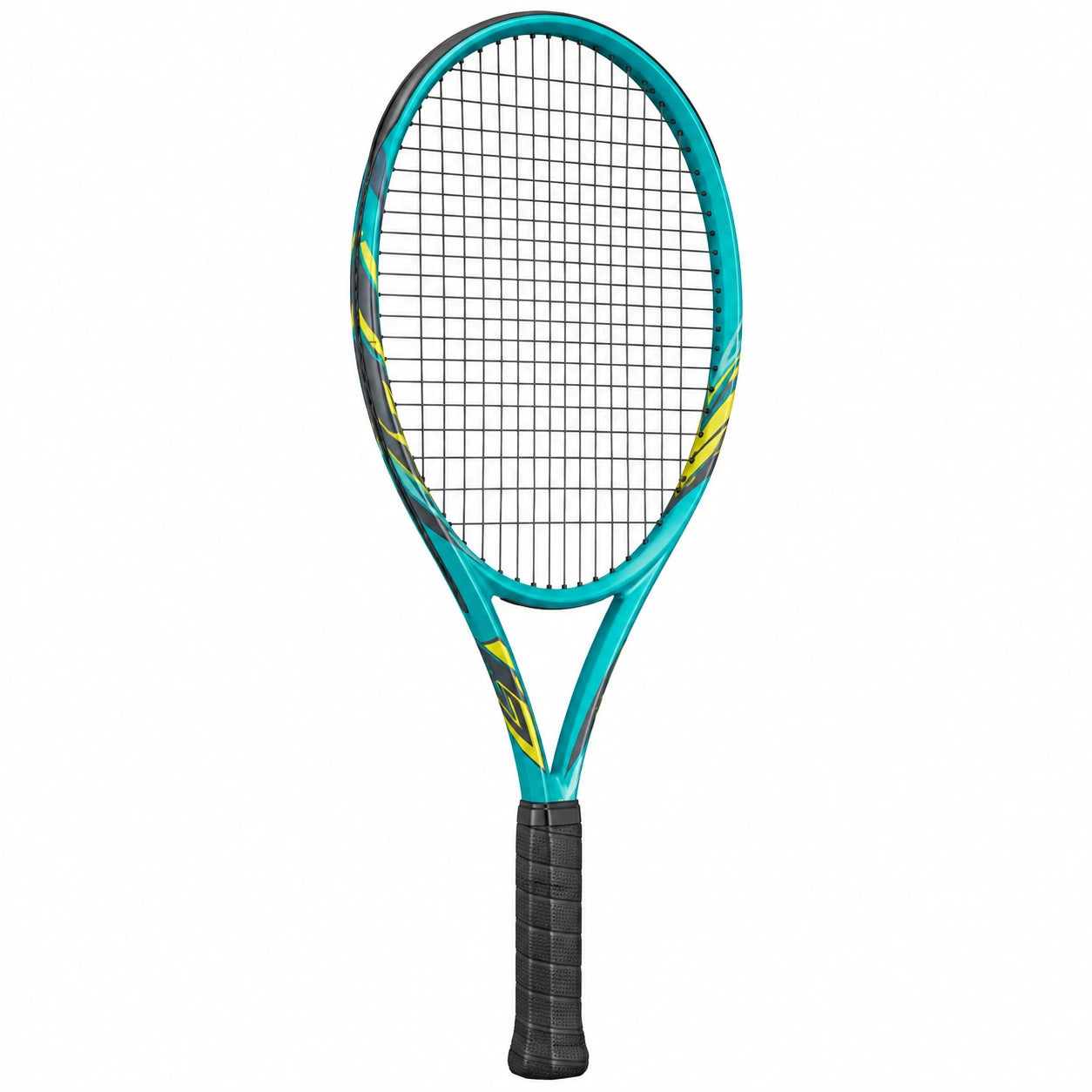 Raqueta de Tenis Turquesa y Negro Ligera