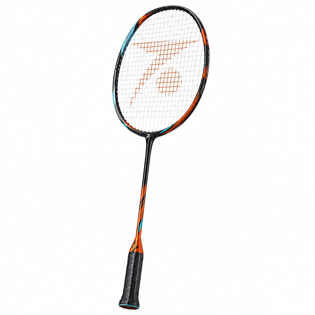 Raqueta de Bádminton Negra y Naranja para Adultos